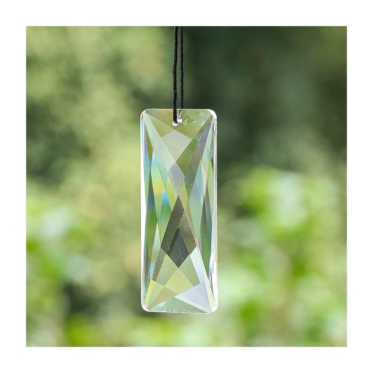 Crystal Chandelier Prism, Sun Catcher, 75mm Crystal Hanging Precision Faceted Glass Prisms Pendant Chandeliers Parts Decor