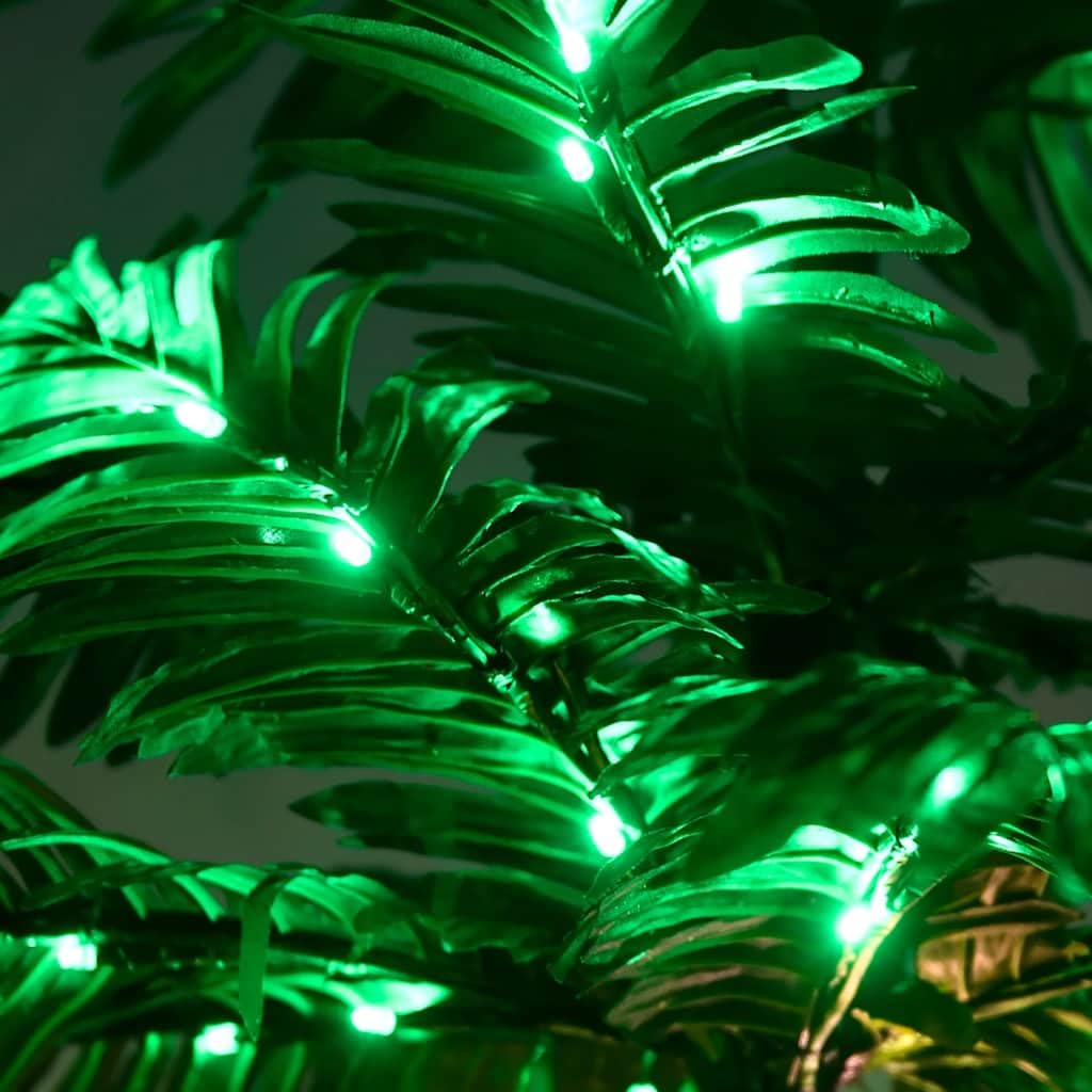 Palma artificiale LED bianco caldo 72 LED 120 cm Piante Artificiali Piante Artificiali per Camera da Letto Ufficio Decorazione Kit per Adulti Regalo per Inaugurazione della Casa