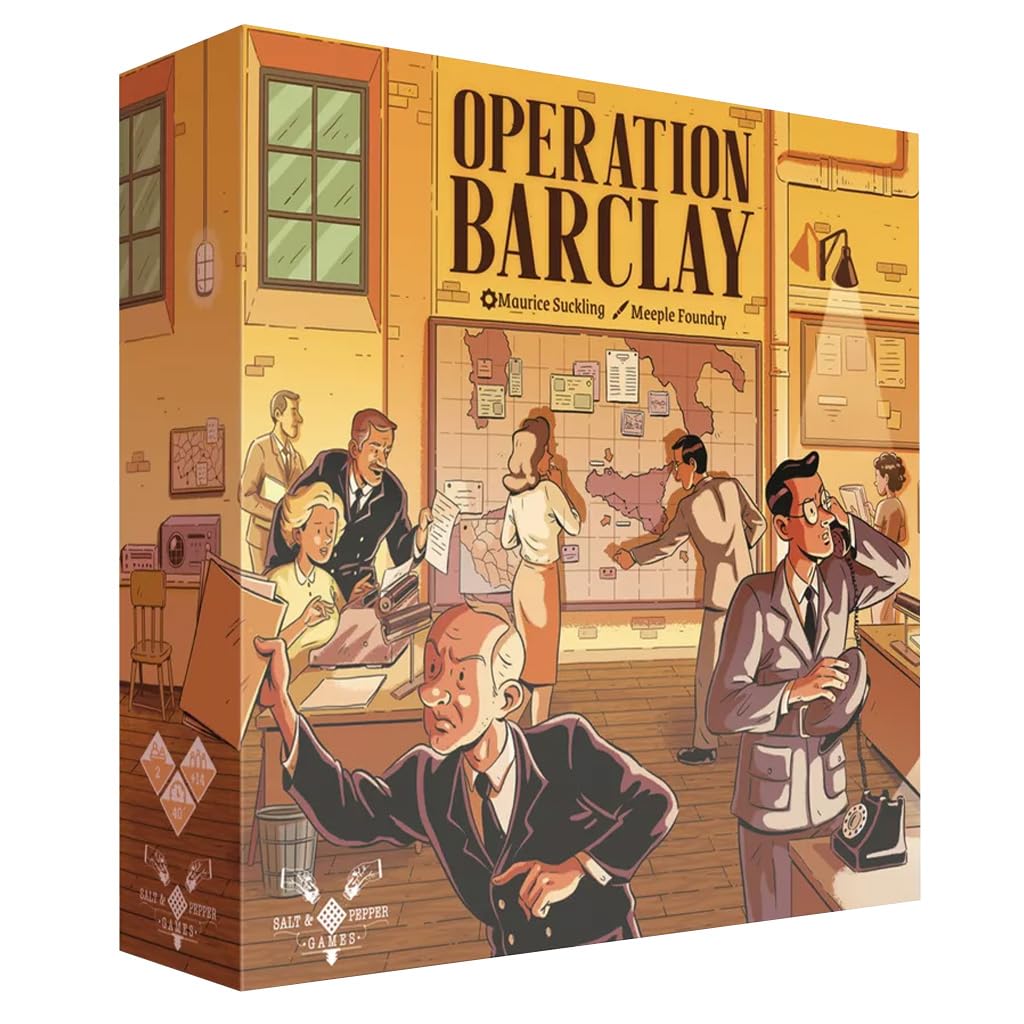 Salt & Pepper Games Operation Barclay - 2-Player WWII Intelligence Strategy Game | Bluffing, Deception & Card Play, Allied vs Defence Espionage, Medium Complexity, Ages 14+