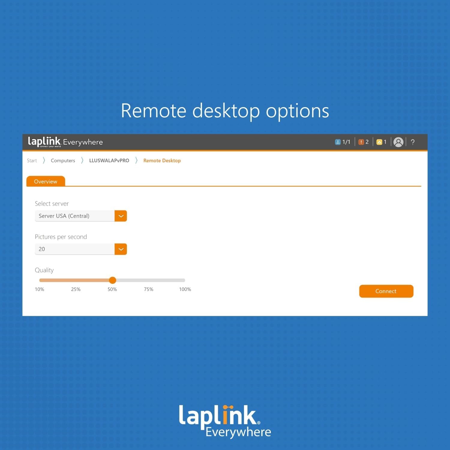 Laplink Everywhere Premium - Cloud RMM para Windows - Fácil configuración, implementación y administración sin infraestructura de TI adicional - 10 dispositivos durante 24 meses