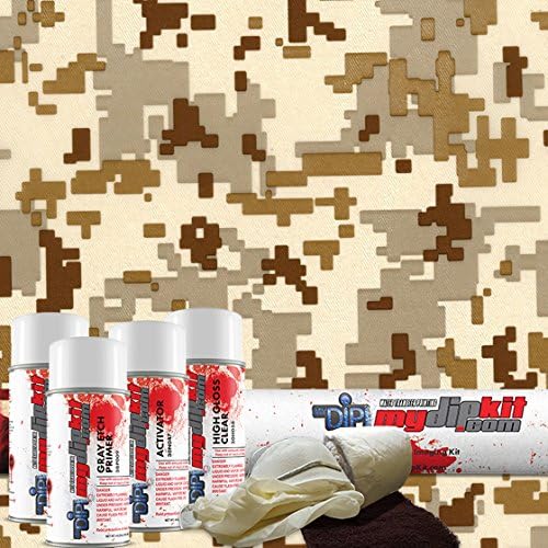 Desert Storm Fabric Digital Camo Hydrographics Kit MyDipKit - MC-231 - My Dip Kit