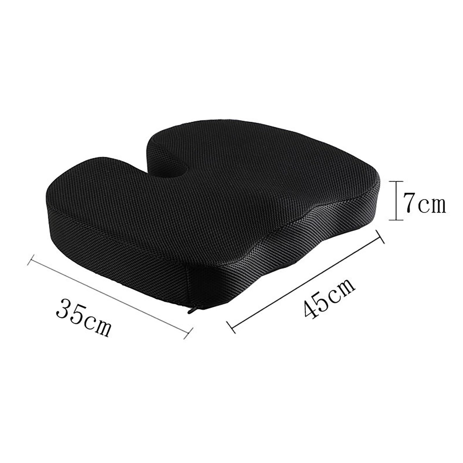 Cuscino Ortopedico Per Coccyx – Cuscino In Memory Foam – Allevia Il Dolore Alla Schiena, Sciatica E Al Coccige – Perfetto Come Cuscino Per Sedia Da Ufficio Auto O Sedia A Ruote,Grey1-45*35*7cm