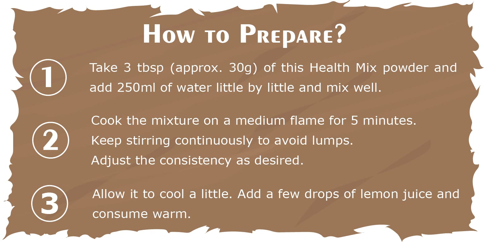 Tummy Friendly Foods Millet Health Mix with Sesame Seeds | Multi Millet Health Mix Powder for Kids & Adults | Sprouted Ragi, Sesame Seeds and Curry Leaves for Calcium | 500 g - Image 6 thumbnail