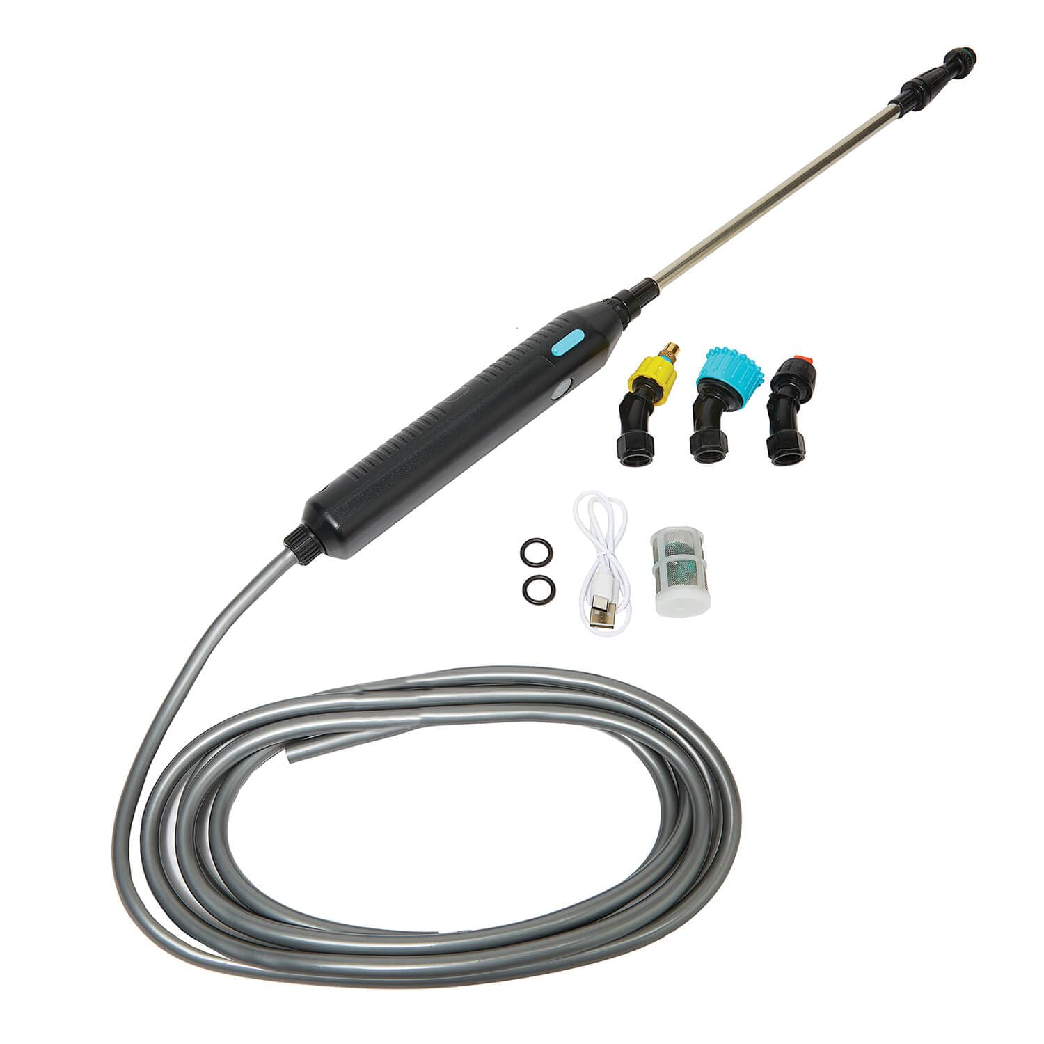Coopers Of Stortford Blue/Black/Silver/Yellow Battery-Operated Watering Wand