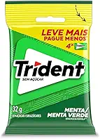 Pack Goma de Mascar Menta Trident Pacote 32g 4 Unidades