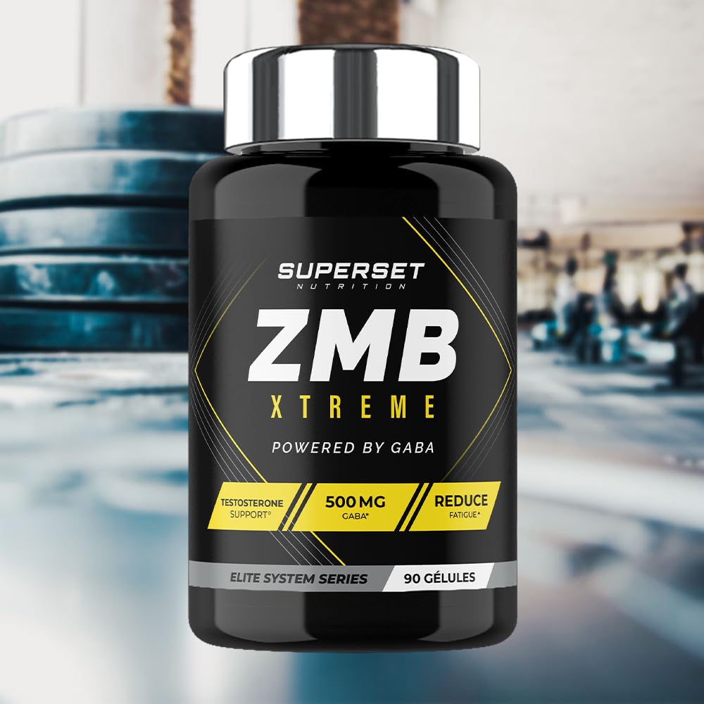 Superset Nutrition | Zmb Xtreme (90 Caps) | ZMB | Complexe de zinc, magnésium et B6 enrichi en GABA
