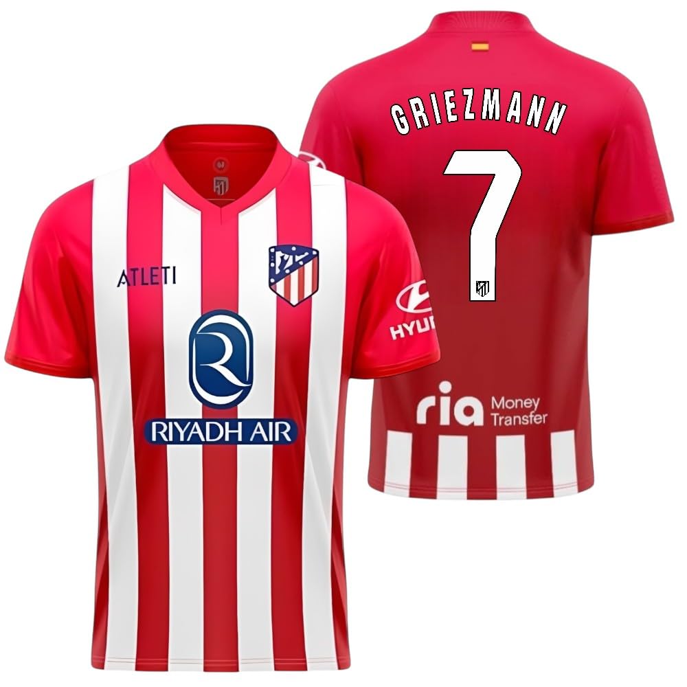 ATM Official Home Jersey 23-24 Junior Tricot, Rouge, L Mixte