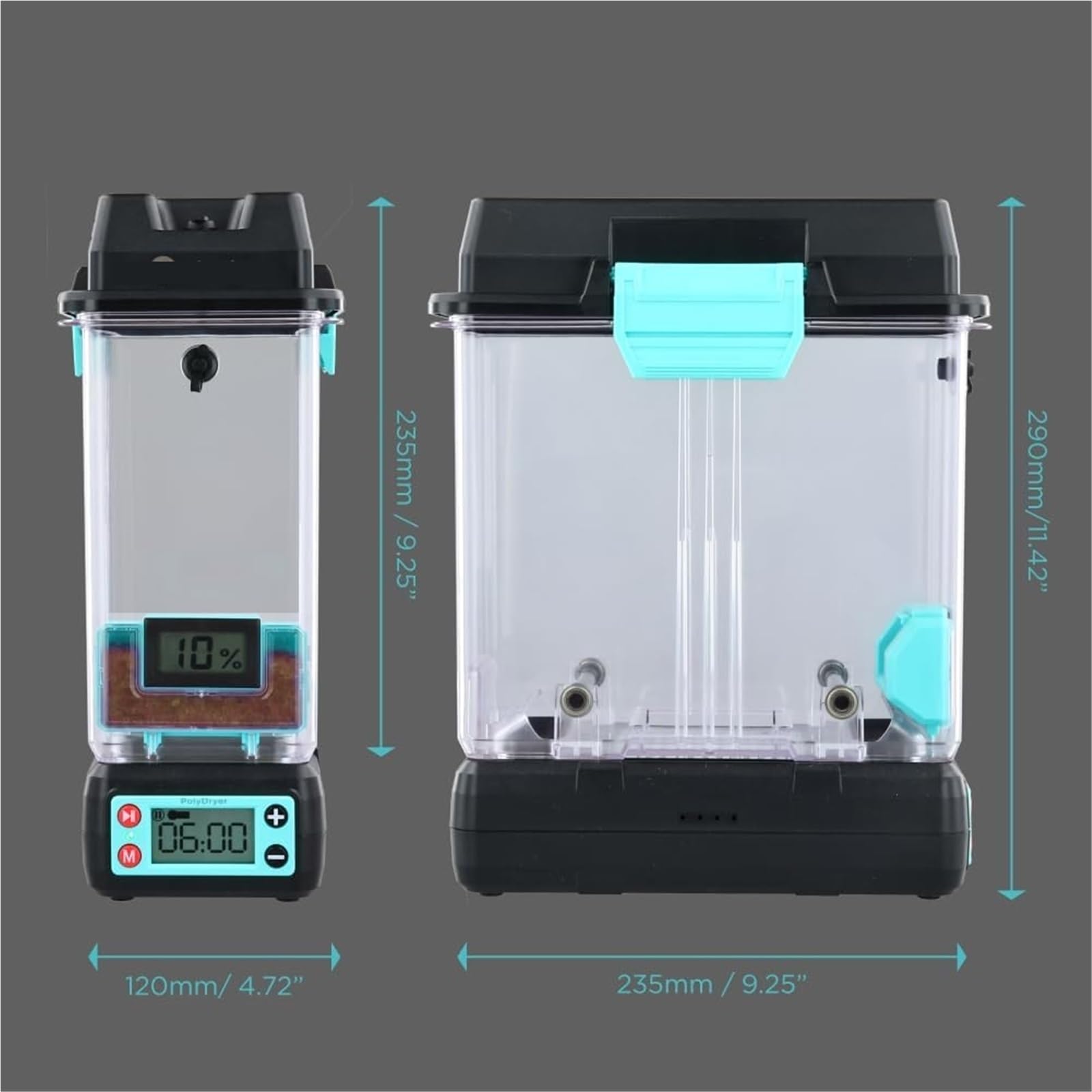 Kompatibel mit PolyDryer 3D-Druck-Filament-Trocknerbox und Aufbewahrungsbox(Dryer n Storage Box)