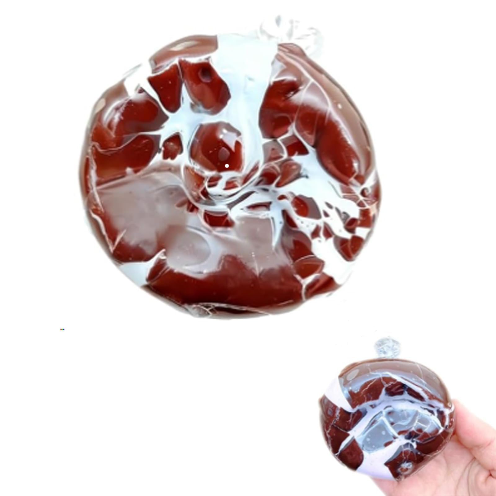 Wax Cracking Squishy,Chocolate Squishy, Funny Squeeze To Rebound Chocolate Tools For Sensory Experience Focus And Stress Relief, Sensory Squeeze Tool For Desk Office Travel Use, Ball Design