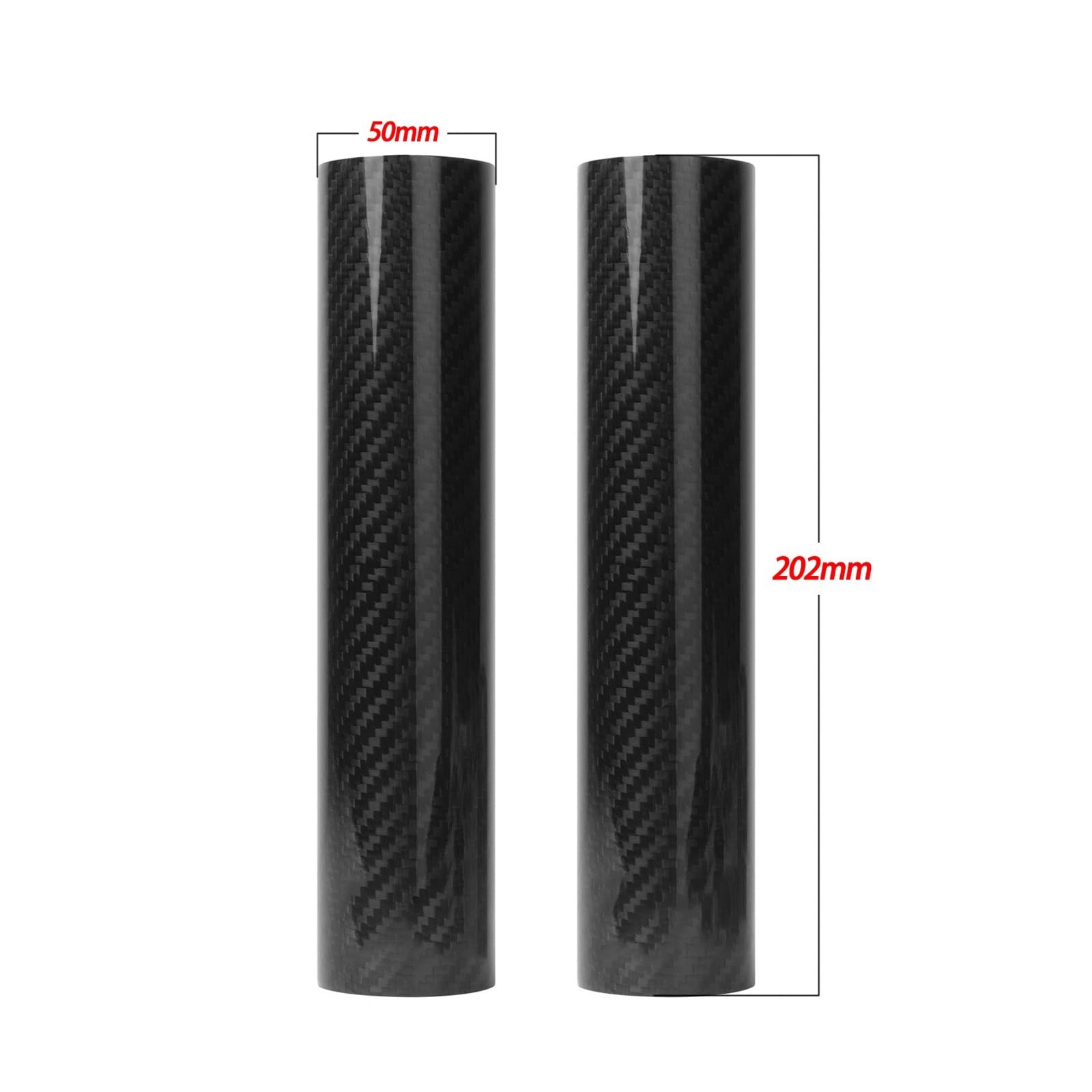 Pokrywa widelca motocyklowego Pasuje do EXC SX SXF XC XCF XCW 125 250 350 450 530 regulowany przedni widelec z włókna węglowego osłona przeciwwstrząsowa Protector(202mm 1 pair)
