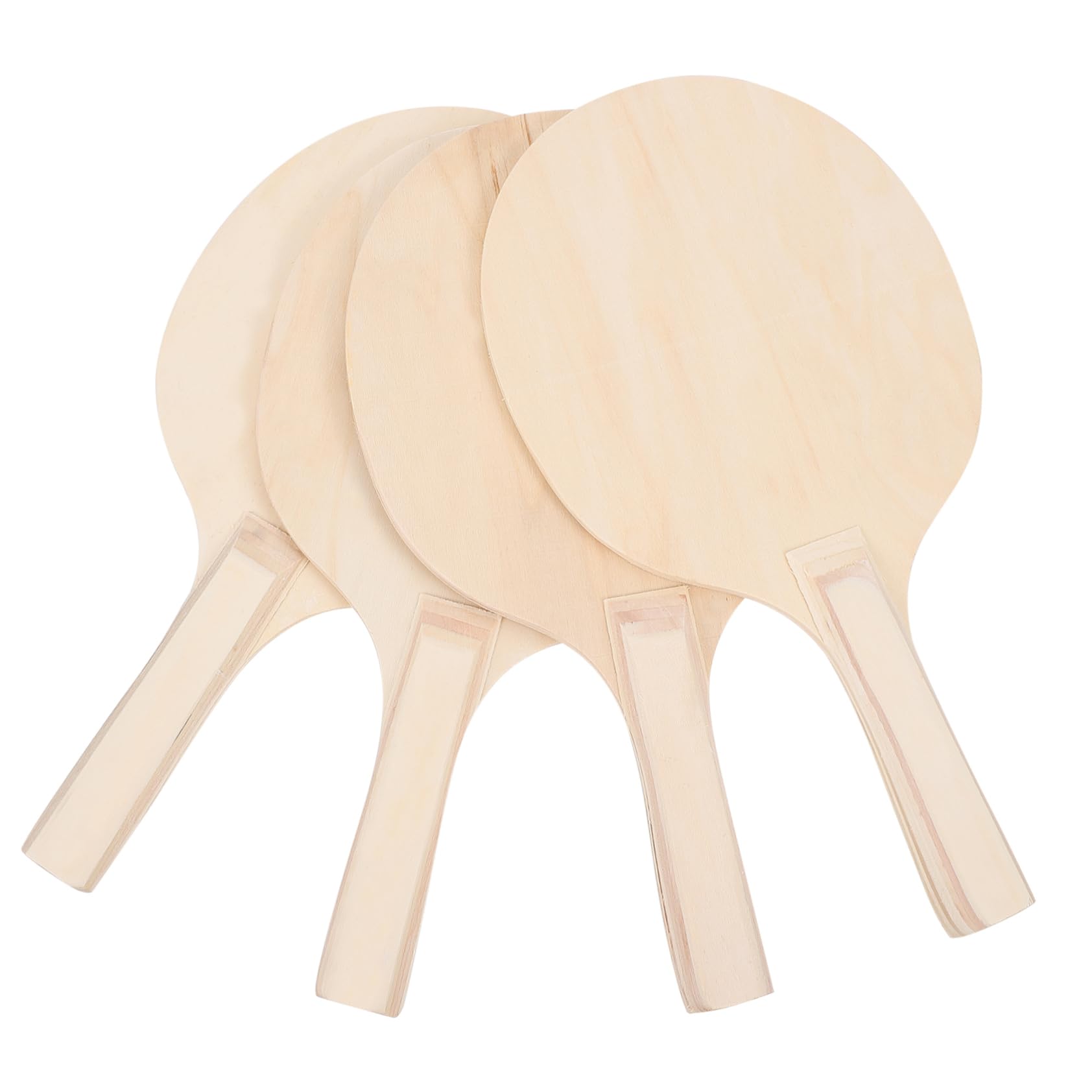 Toddmomy Set di Racchette da Spiaggia 4 Pezzi in Legno Marrone | Controllo Stabile della Palla, Buona Elasticità, per Giochi Spiaggia e Vacanze Estive, Leggero