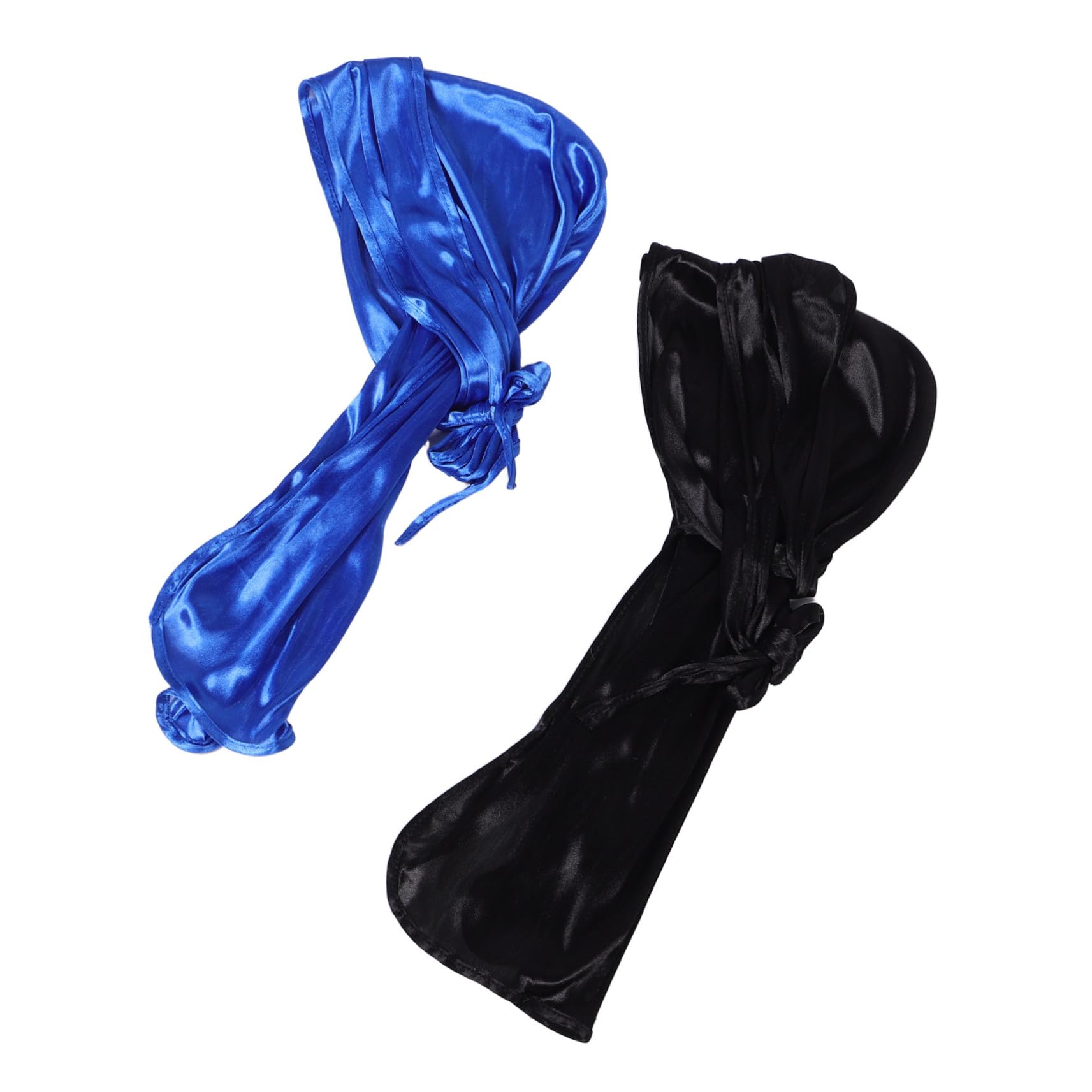 Mipcase 2pcs Long Tail Pirate Hat Elastic Headwraps Cap for Outdoor Sports Cycling Hiking Casual Wear Functional Stylish Beanie for Men Women for Themed Events