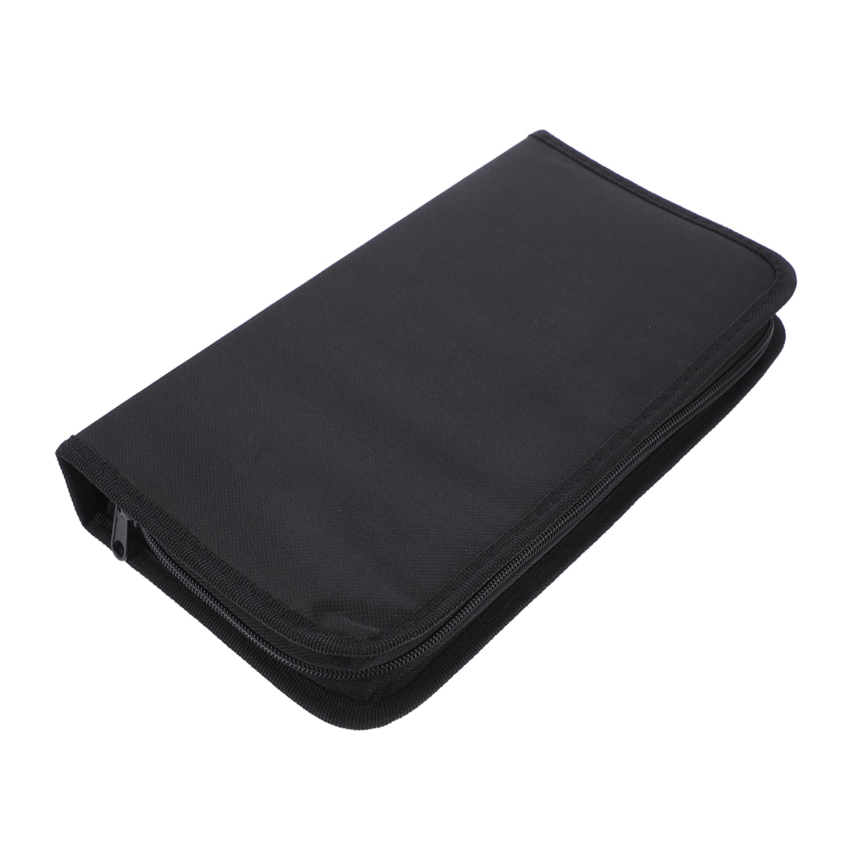 HEALEEP Non Woven Dvd Storage Wallet Portable Zipper CD Holder Case for Discs for Travel and Collection Protective Organizer Bag for Car and Home Use