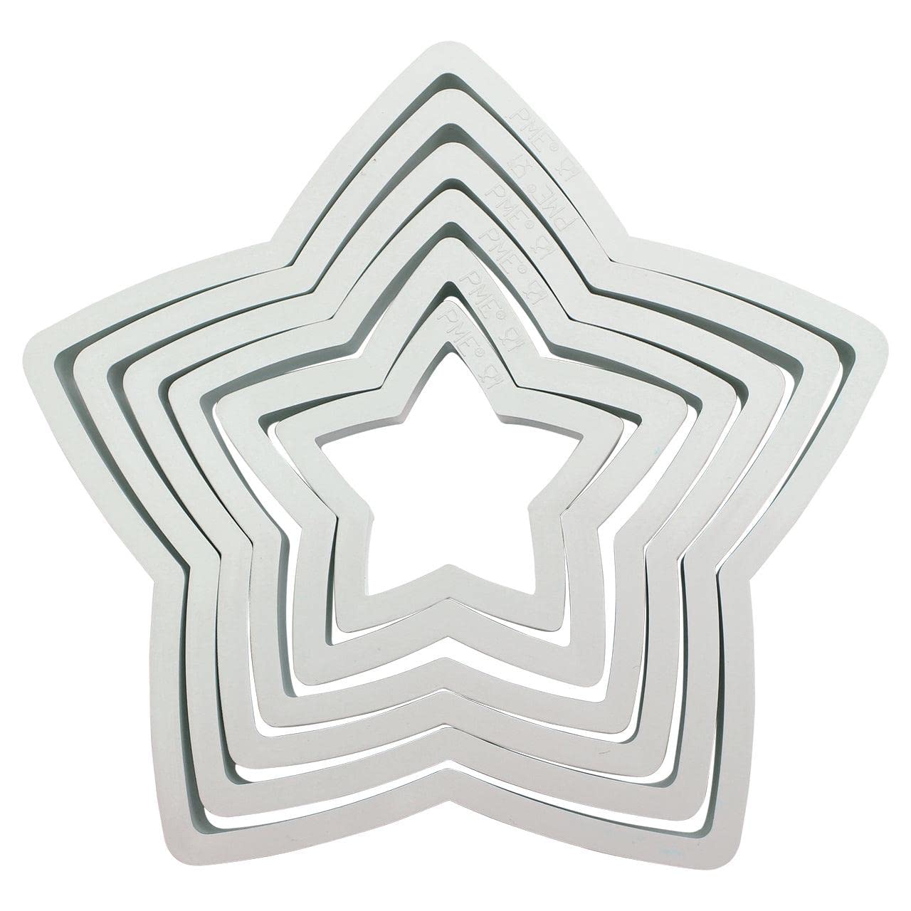 PME Set of 6 Classic Cookie Cutters, Star