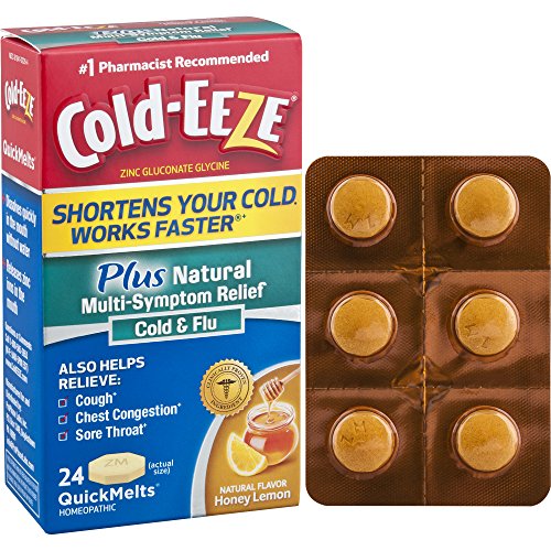 Cold-EEZE Plus Natural Multi-Symptom Relief QuickMelts, 24 Count