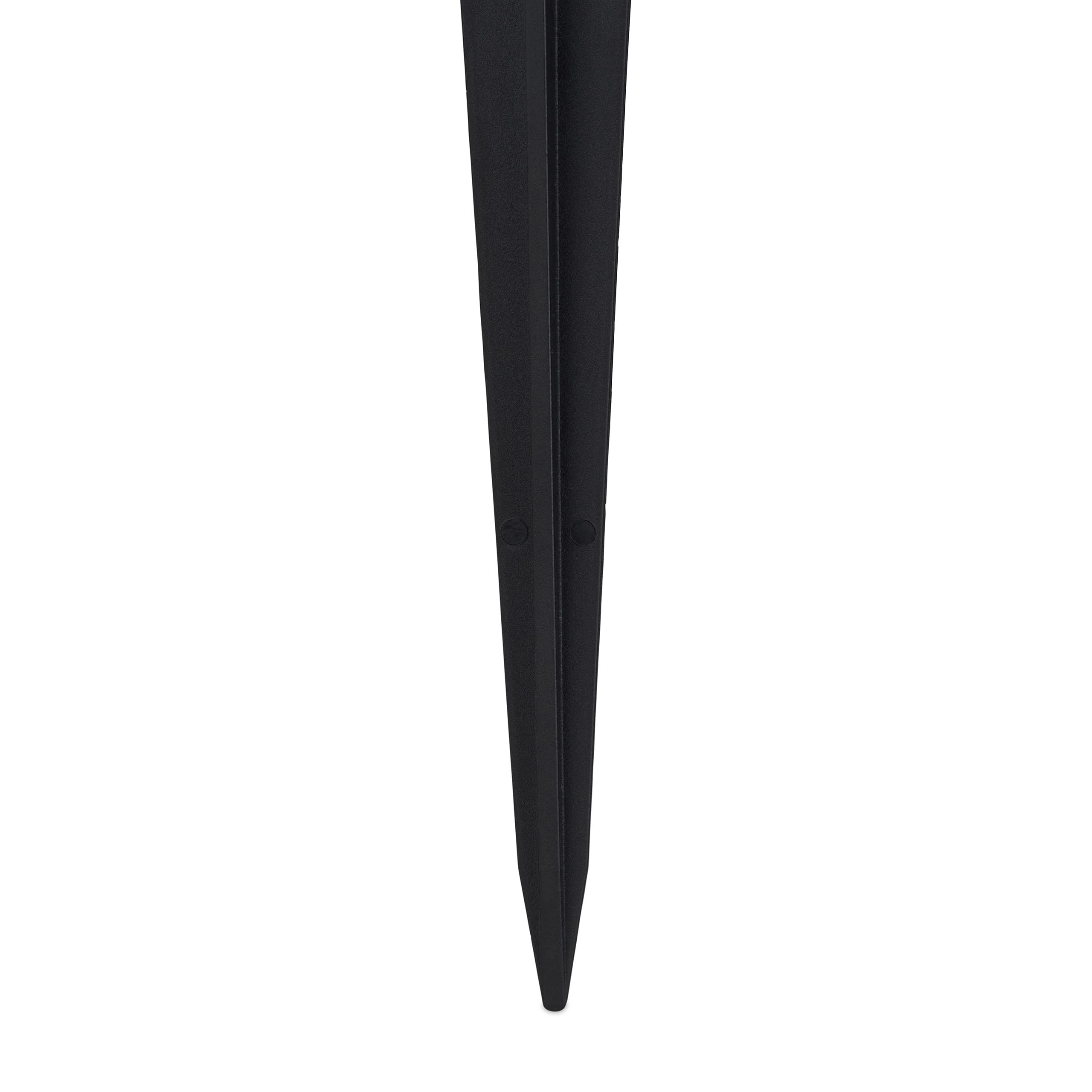 Relaxdays Support pour Le Tuyau d’arrosage, en Lot de 5, Forme Pointue, H x L x P : 26 x 10 x 3 cm, Jardin, Noir