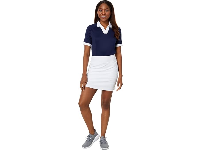 V-Placket Color-Block Short Sleeve Polo - Image 3