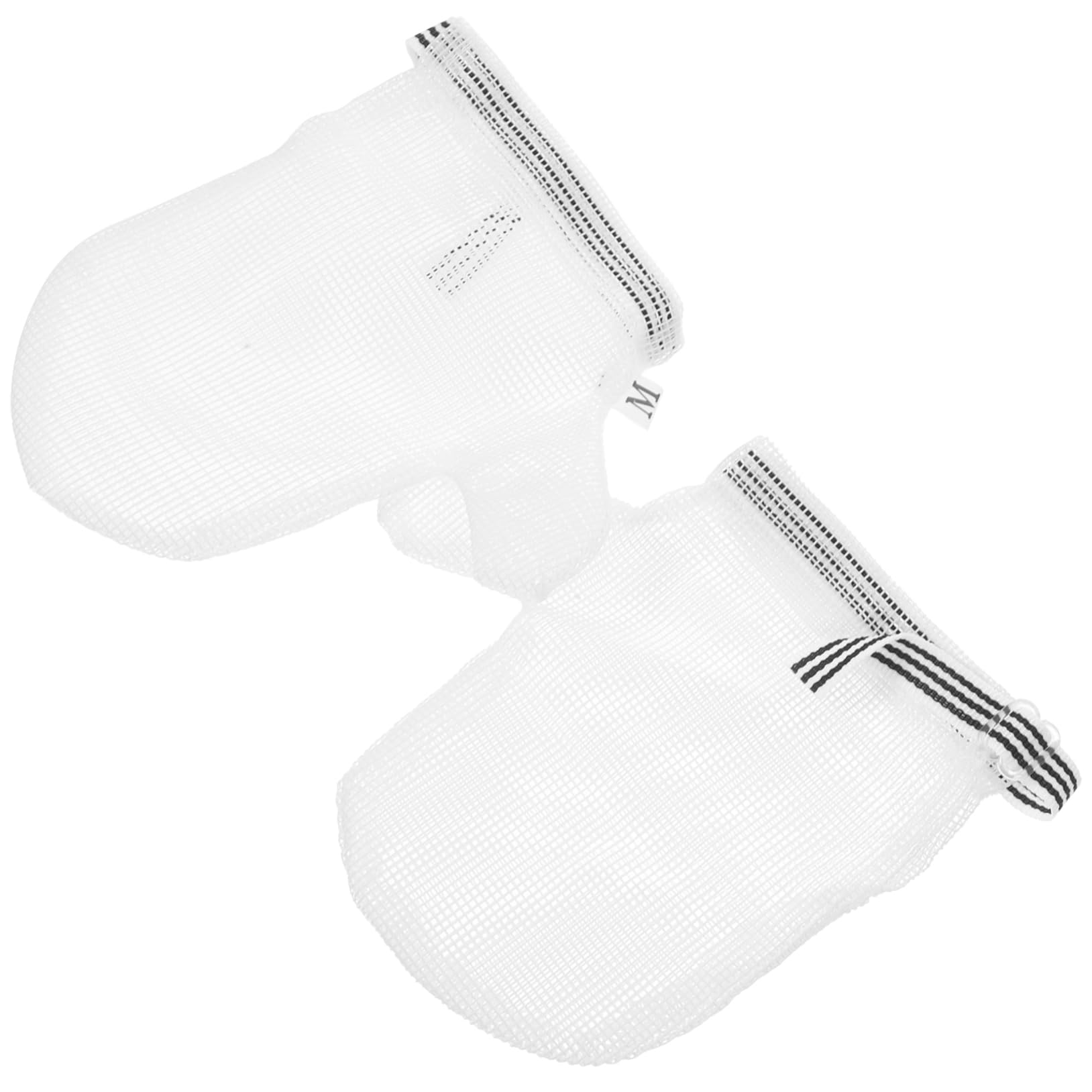 ERINGOGO 1 Pair Anti-Eating Gloves Nail Biting Stop Guard Thumb Protector Prevention Girl Mittens Nail Biting Treatment No Suck Newborn White Boy Soothing Nylon Products, 12x7.5x0.5cm