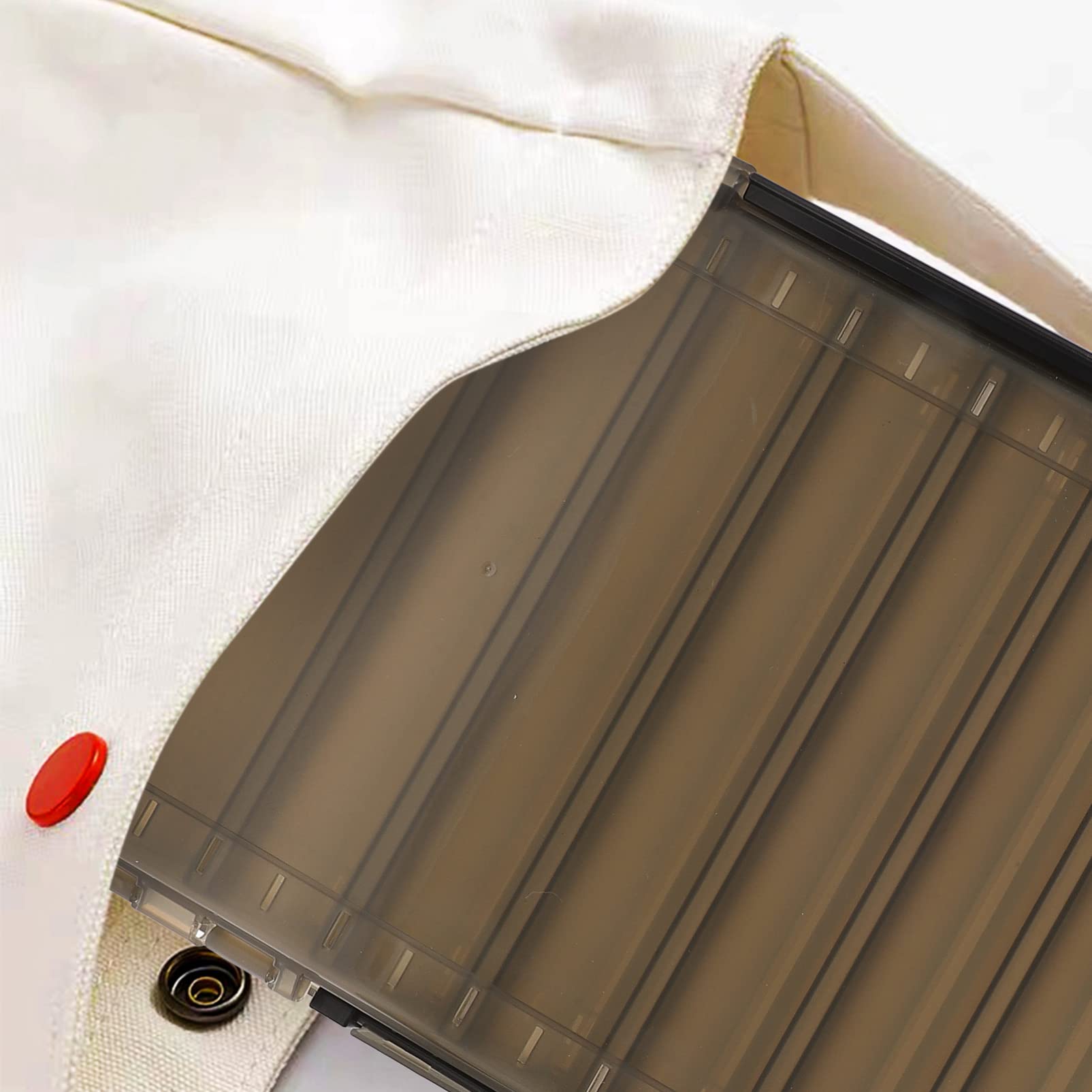 FOYTOKI Fishing Dual Sided Lure Storage Organizer with Multiple Grids Portable Fishing Accessory Case for Efficient Bait Management for Outdoor Fishing Activities