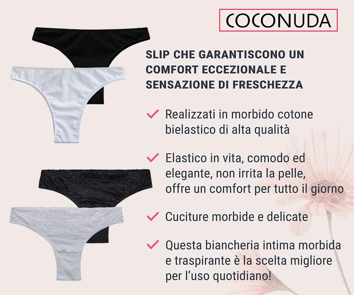 String Tanga en Femme modèle Brésilien Lot de 6
