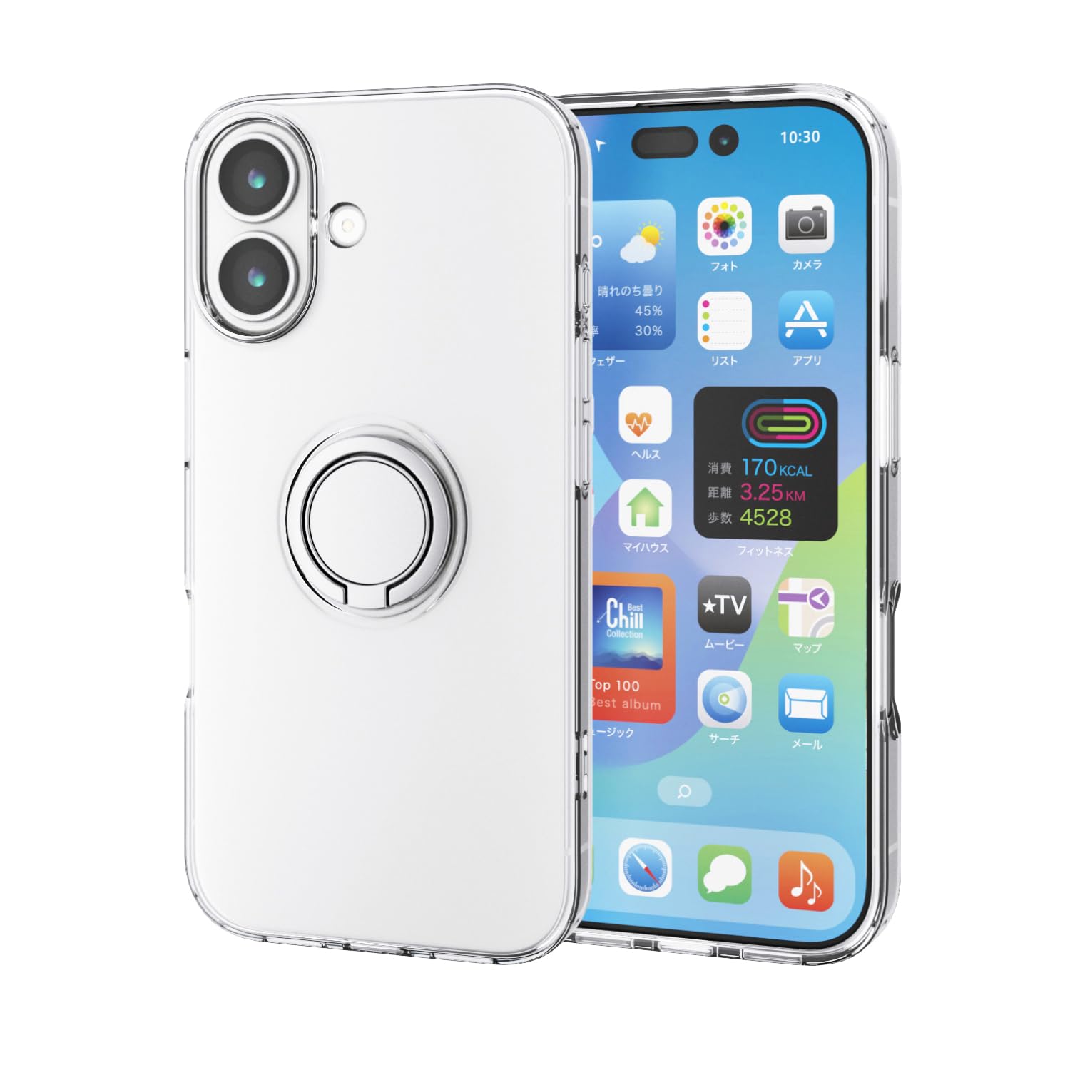 Amazon.co.jp: エレコム iPhone 17 ケース カバー クリア 薄型 ソフト