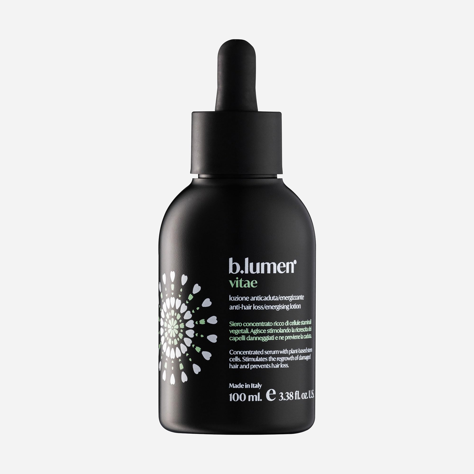 B.lumen Vitae Lozione Anticaduta Capelli Uomo Donna – Trattamento Rinforzante e Energizzante – Stimola la Ricrescita dei Capelli – Made in Italy, 100 ml