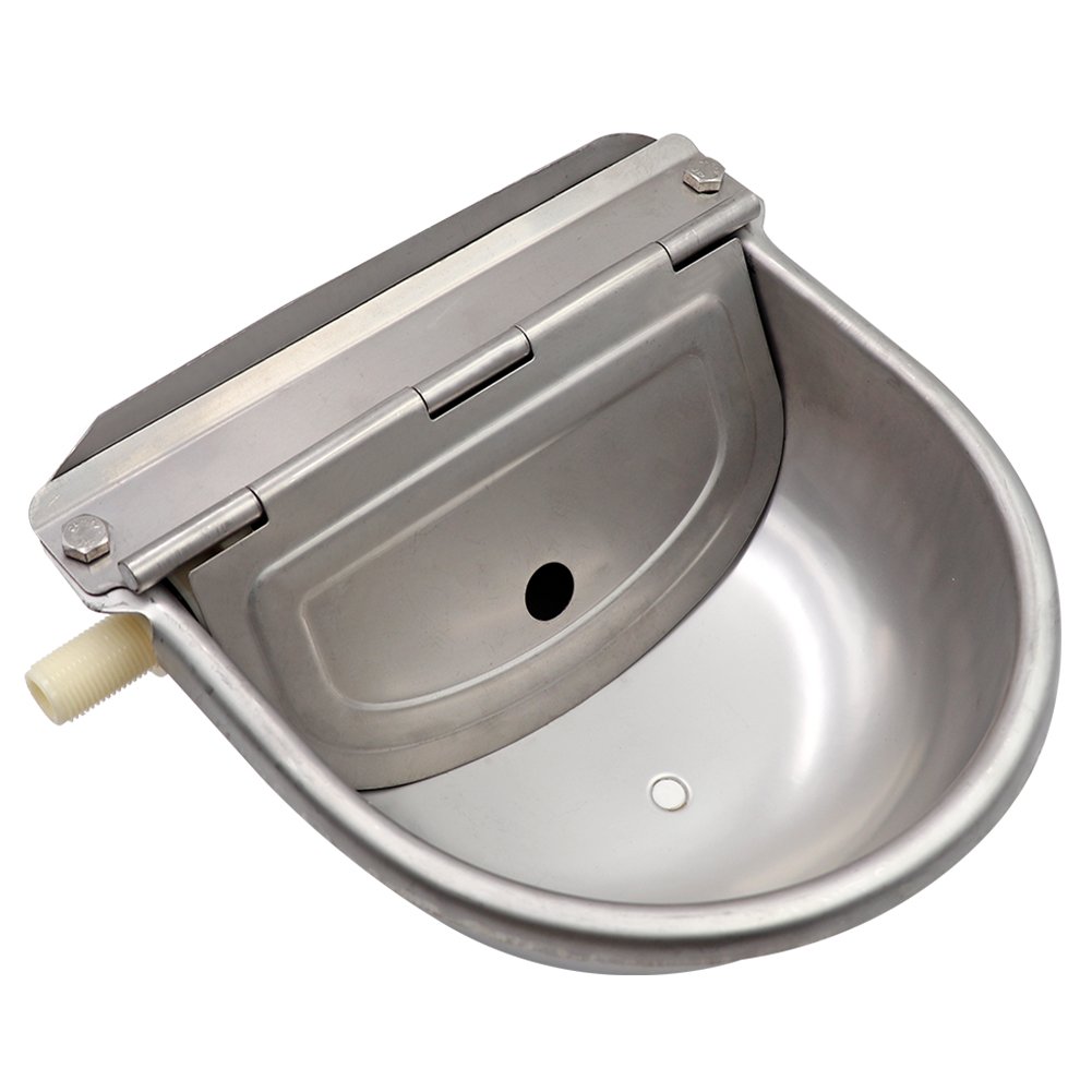 M.Z.A Abreuvoir À Bovins Abreuvoir en Acier Inoxydable Bol Automatique avec Valve À Flotteur pour Chien Cheval Bétail Chèvre Mouton