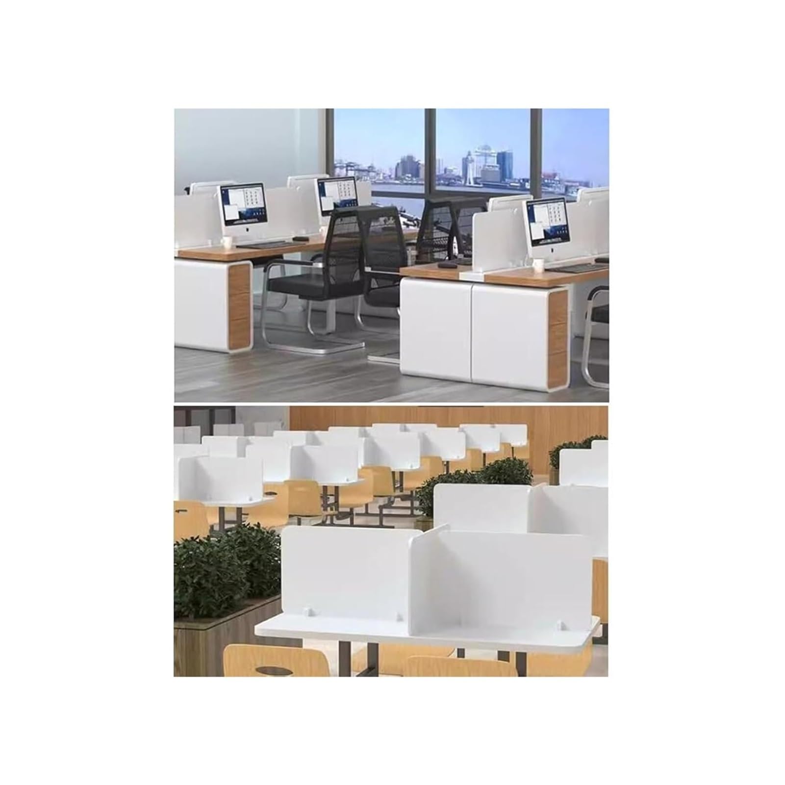 Pannello privacy scrivania per studenti verde 40x40cm divisorio per ufficio e aula per transazioni forniture per insegnanti scolastici