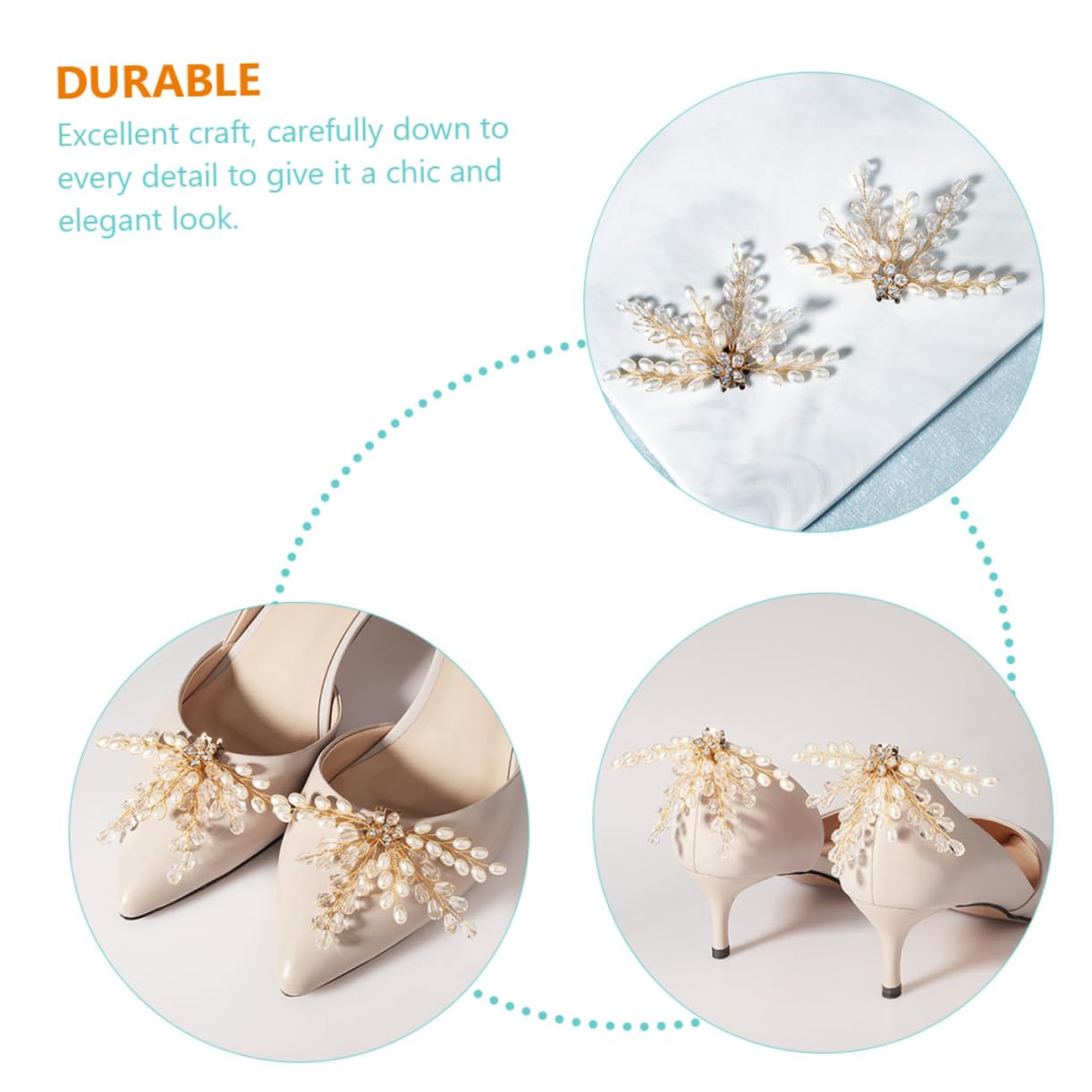 VALICLUD 8pezzi Fibbia Decorativa Per Scarpe Sposa Di Ciondoli Eleganti Con Brillantini e Perle Accessori Per Scarpe Da Cerimonia e Festa
