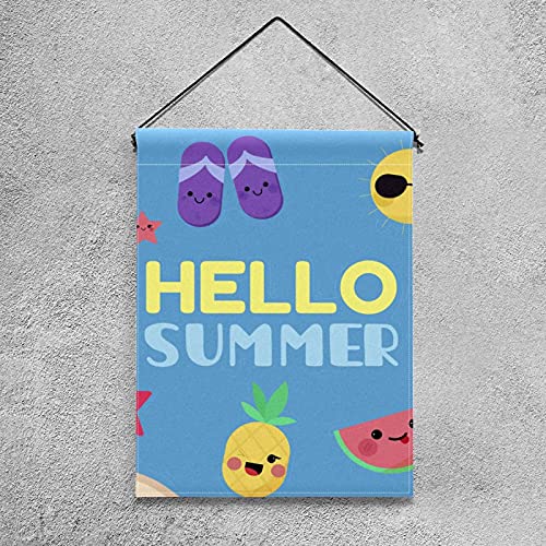 Drapeau ananas Hello Summer pour décorer votre jardin accueillant
