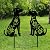 dreamskip Dog Metal Decorative Garden Stakes, Dachshund Unique Gifts for Dog Lovers, Garden Decor for Outside, Yard Art, Patio, Outdoor Decor, Garden Decorations, Lawn Ornaments (2 Pack)
