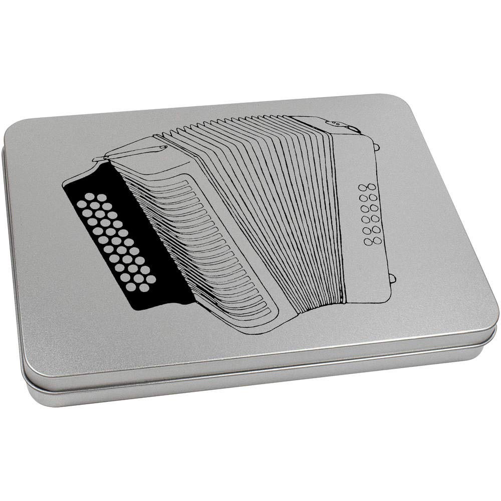 Azeeda 220mm 'Accordian' Metal Hinged Tin/Storage Box (TT00099561)