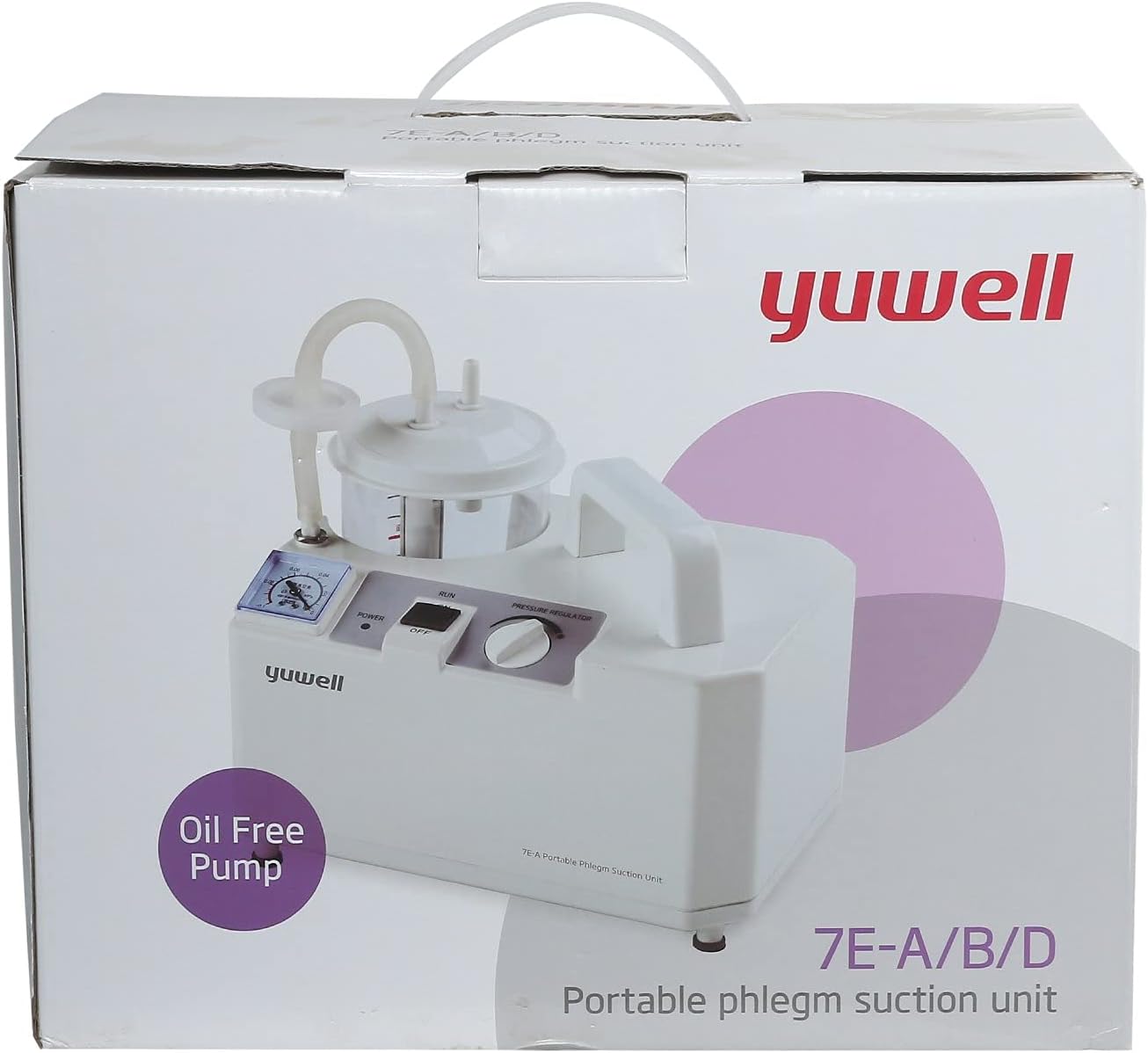Yuwell 7E-A Portable Phlegm Suction Unit (White)