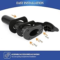 Vista 3 de 2 soportes para caña de pescar y cubierta de tapa, cubierta de plástico para kayak, accesorio de aparejos de pesca