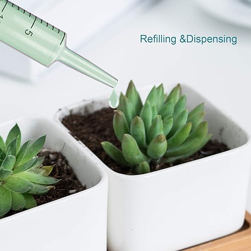 Miniatura 9 de Juego de jeringas de 2.0 fl oz + 0.7 fl oz para líquidos, jeringas sin aguja, jeringa de plástico estéril de 0.7 onzas líquidas con cuentagotas para