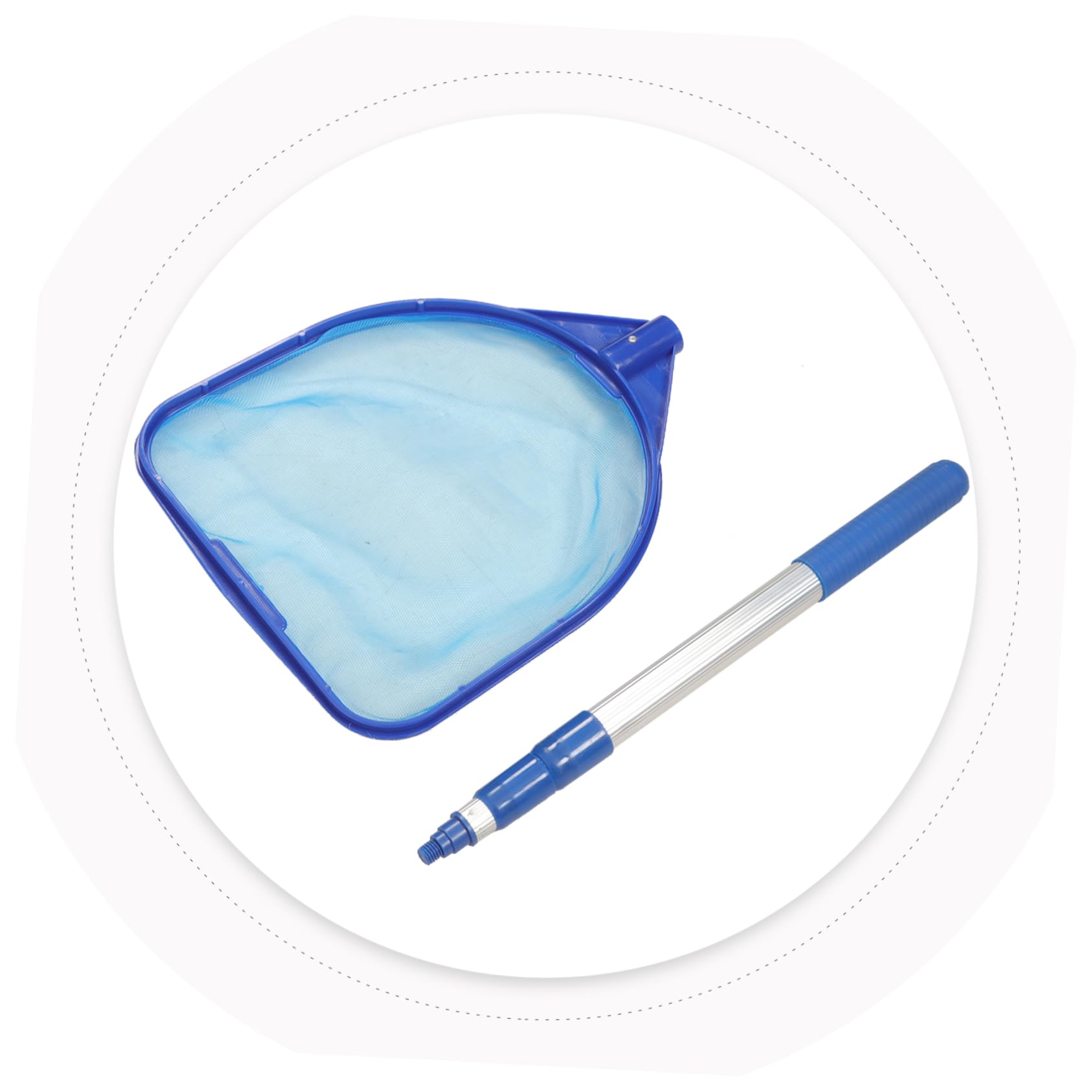 PartyKindom Limpieza de Piscina y Estanque con Mango Extensible Multiusos para Recoger y Peces para de y