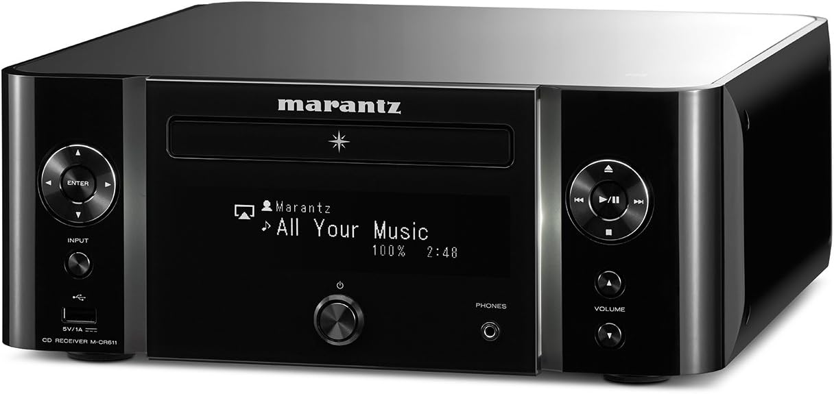 Marantz M-CR611 Melody Media Network CD Receiver with DAB/DAB+ - Black