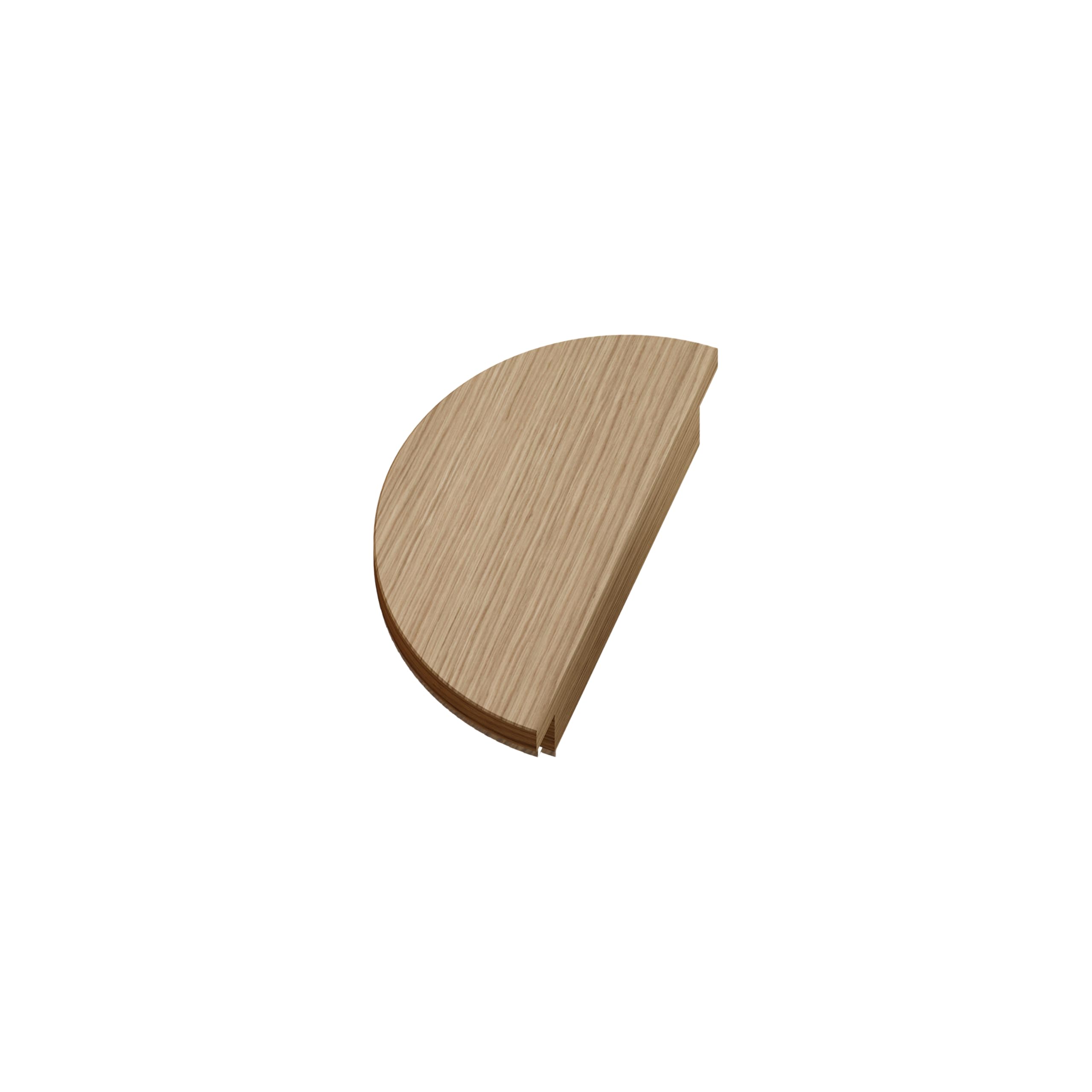 Sossai tiradores de madera de roble | GAH02 | distancia entre agujeros 70mm, diámetro 130mm, 10 piezas