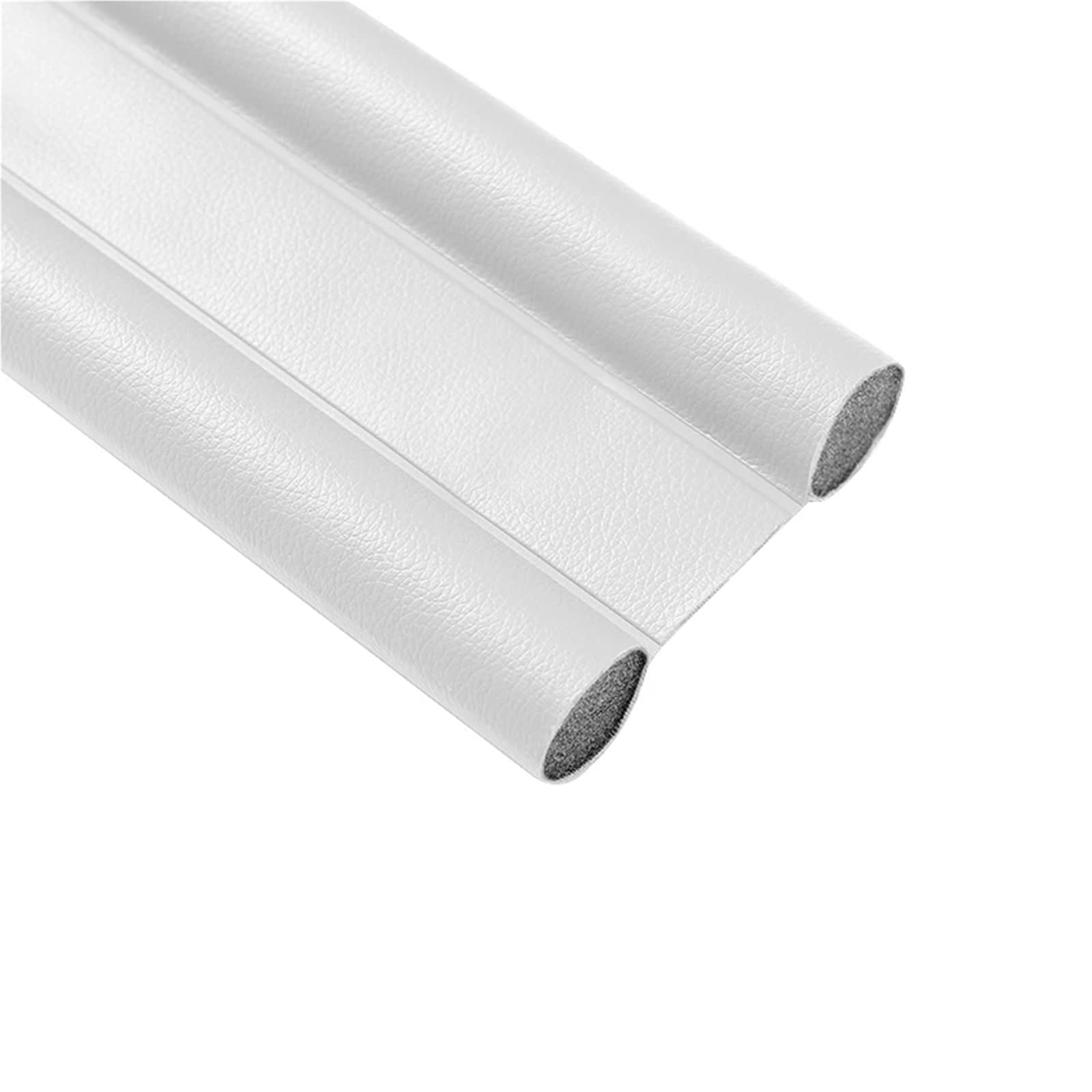 Draft Excluder For Doors 93cm Flexible Door Bottom Sealing Strip Soundproof Gasket Weatherstrip Draft Guard Window Wind Blocker Protector(White)