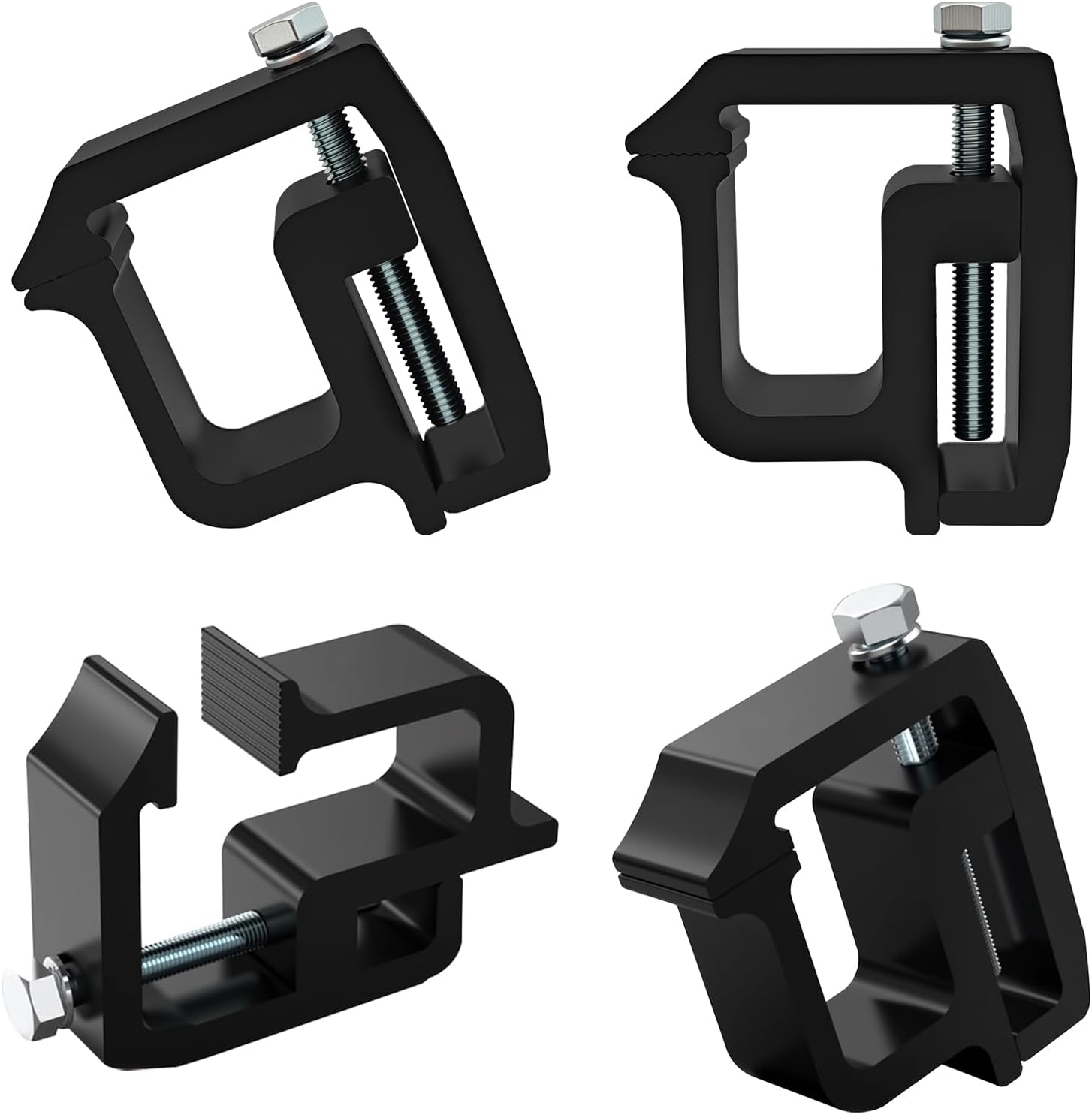 Mounting Clamps Truck Caps, Heavy Duty Truck/Camper Shell Clamps, Fit for Chevy Silverado Sierra 1500 2500 3500, Dakota Ram 1500 2500 3500, Ford F150 F250, Titan, Tundra (4 Pack)