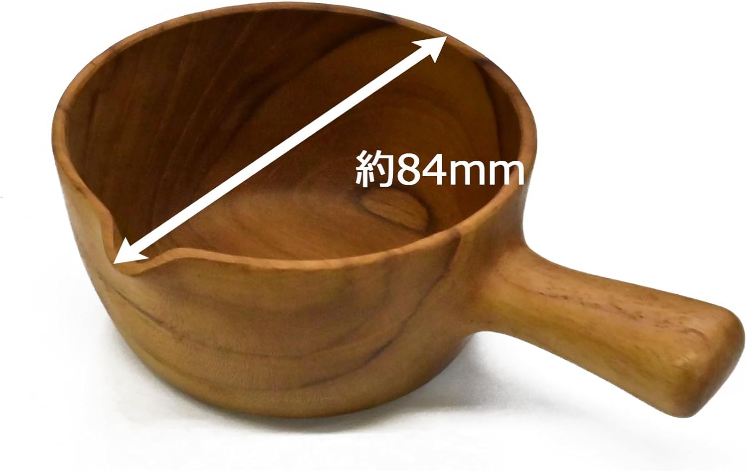 Chabatree CU-394 Wooden Milk Cup, Sauce Cup, 3.1 inches (8 cm), Coffee, Tea, Milk Pitcher, Syrup Container