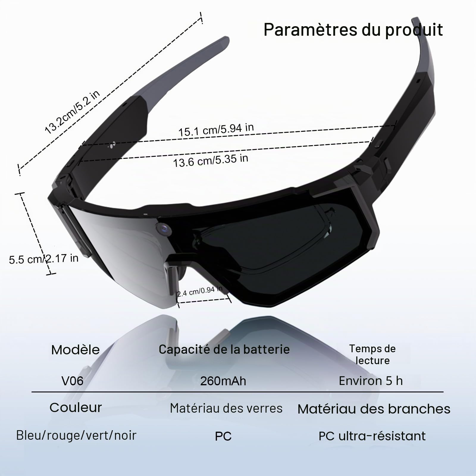 2026 Lunette-caméra Intelligente AI 4K avec Enregistrement vidéo