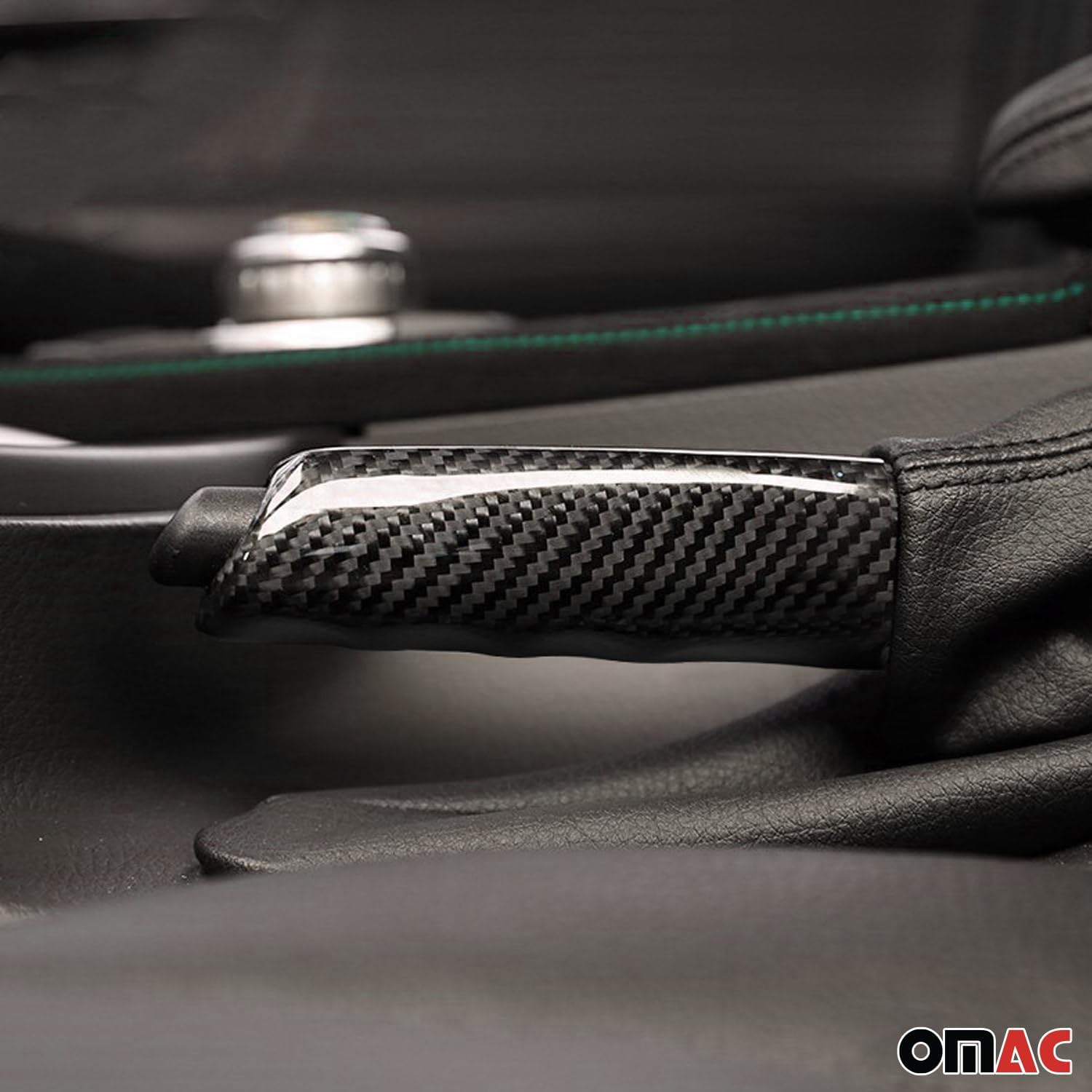 OMAC Handbrake Handle Cover for BMW 3 Series E46 1998-2005 Carbon Fiber Black