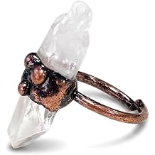 Irregular Natural Clear Quartz Ring for Women and Men