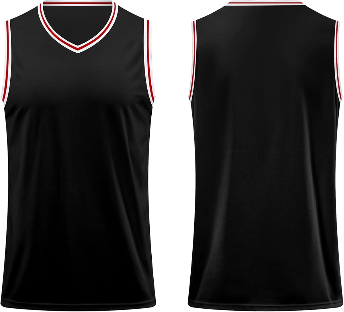 Camiseta de baloncesto para hombre en blanco, camiseta deportiva de malla con uniforme de scrimmage atlético a rayas, S-3XL