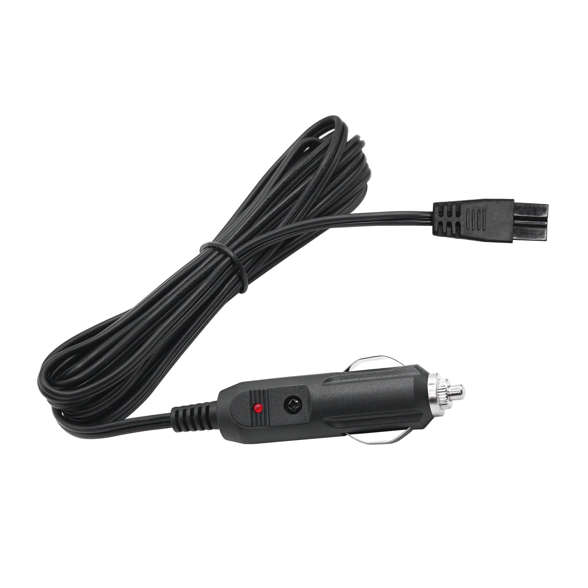 12V Car Cooler Plug Power Cord Cable 3M/9FT, Mini Refrigerator Cooler Plug Replacement Power Cord, Car Cooler 2 Pin Power Plug, for Car Cooler Portable Refrigerator