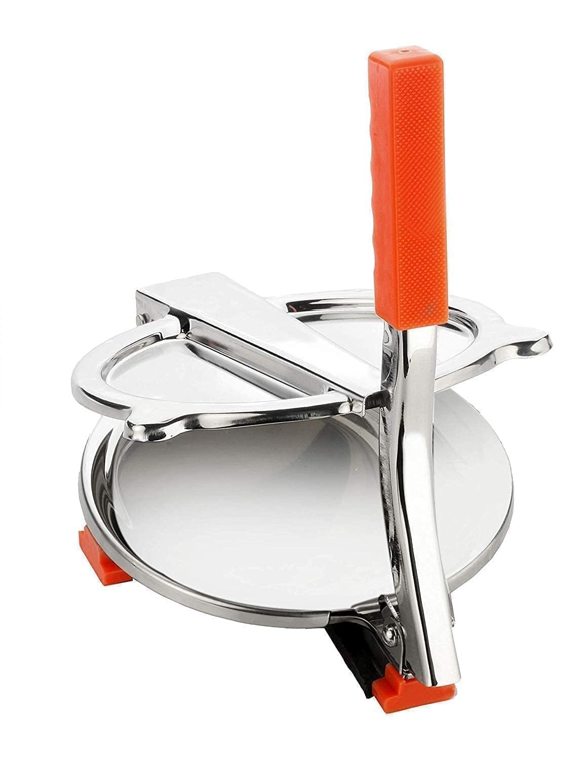 1pc Stainless Steel 6.5 Inch Roti & Puri Maker Press – Manual Hand Press Roti Maker with Handle for Chapati, Papad & Khakhra Heavy Duty Cast Iron with Stainless Steel Plates (Puri Press)-picture-14