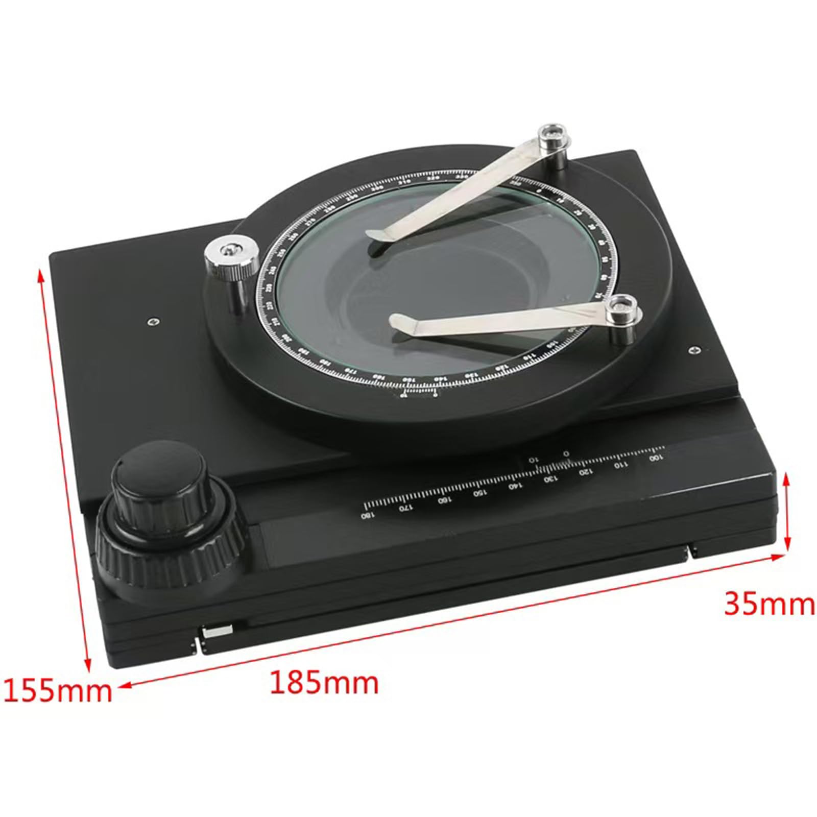 Microscopio Rotary Gliding Table 60mm Orizzontale Travel, 55mm Verticale, 1mm Precisione per Macro e Micro Fotografia, Esami di Laboratorio e Ricerca Scientifica