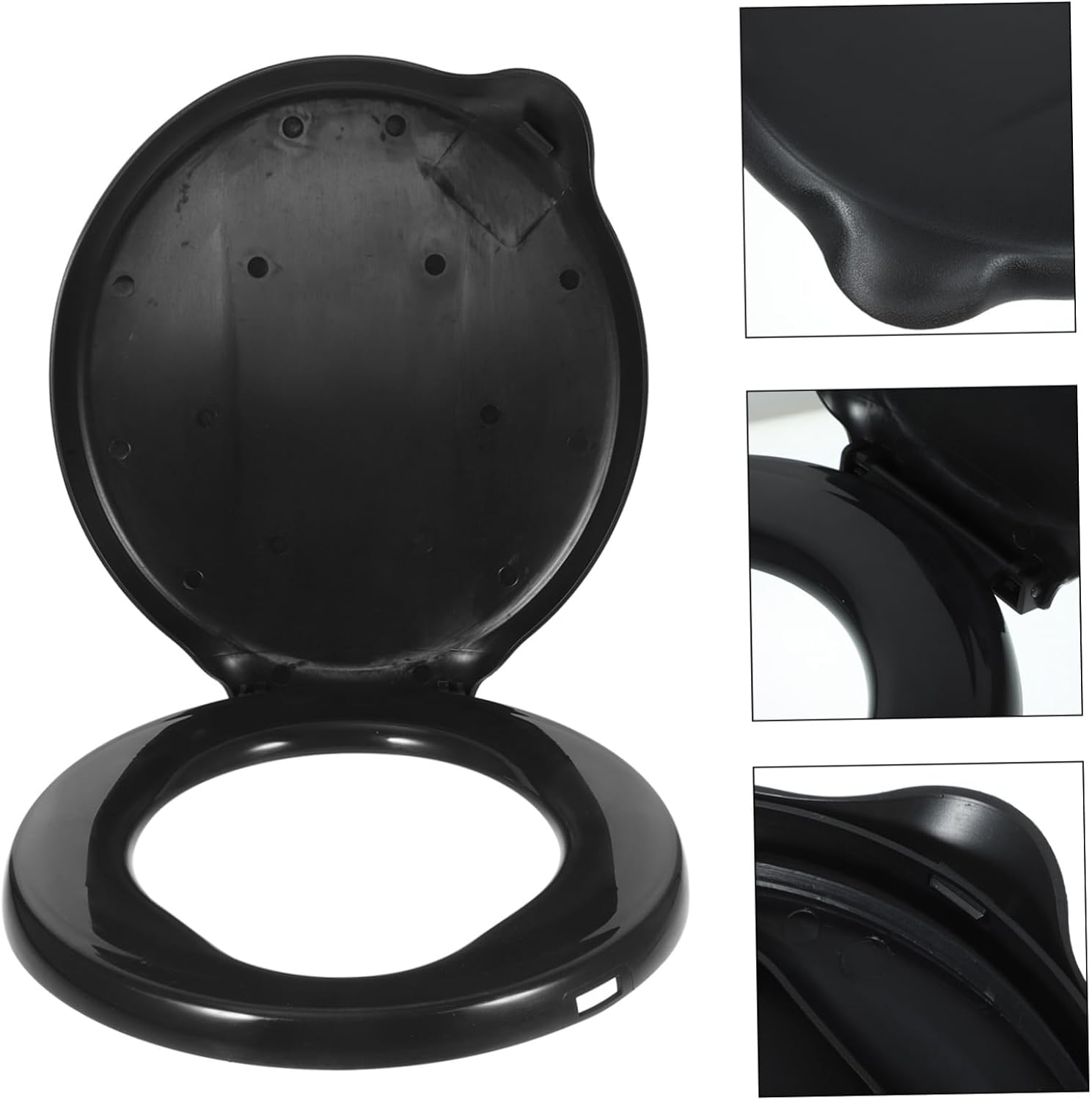 Convenient Portable Camping Toilet Seat Lid Lightweight Compact Design for Outdoor Use for Travel Hiking and Road Trips Comfortable Experience for Adults