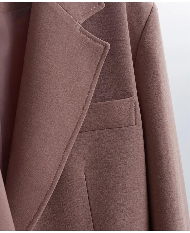 Blazer oversize petite taille femmes veste décontractée mi-longue - 6